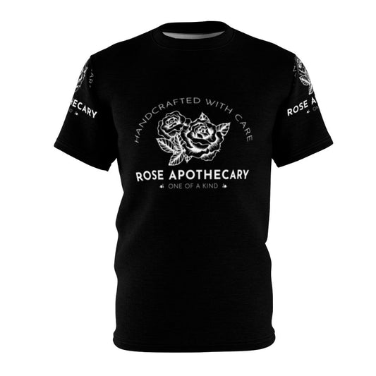 Handcrafted Rose Apothecary t-shirt with Schitt's Creek inspired design