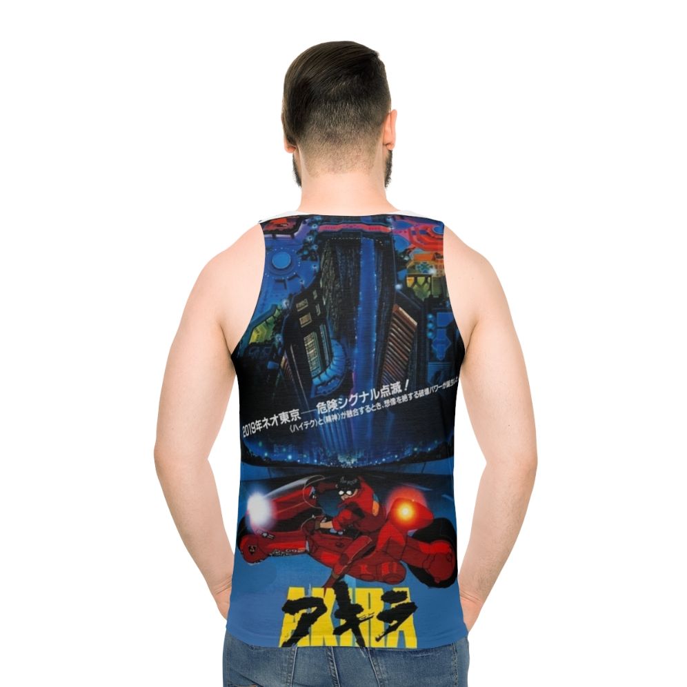 Akira Inspired Unisex Tank Top - men back