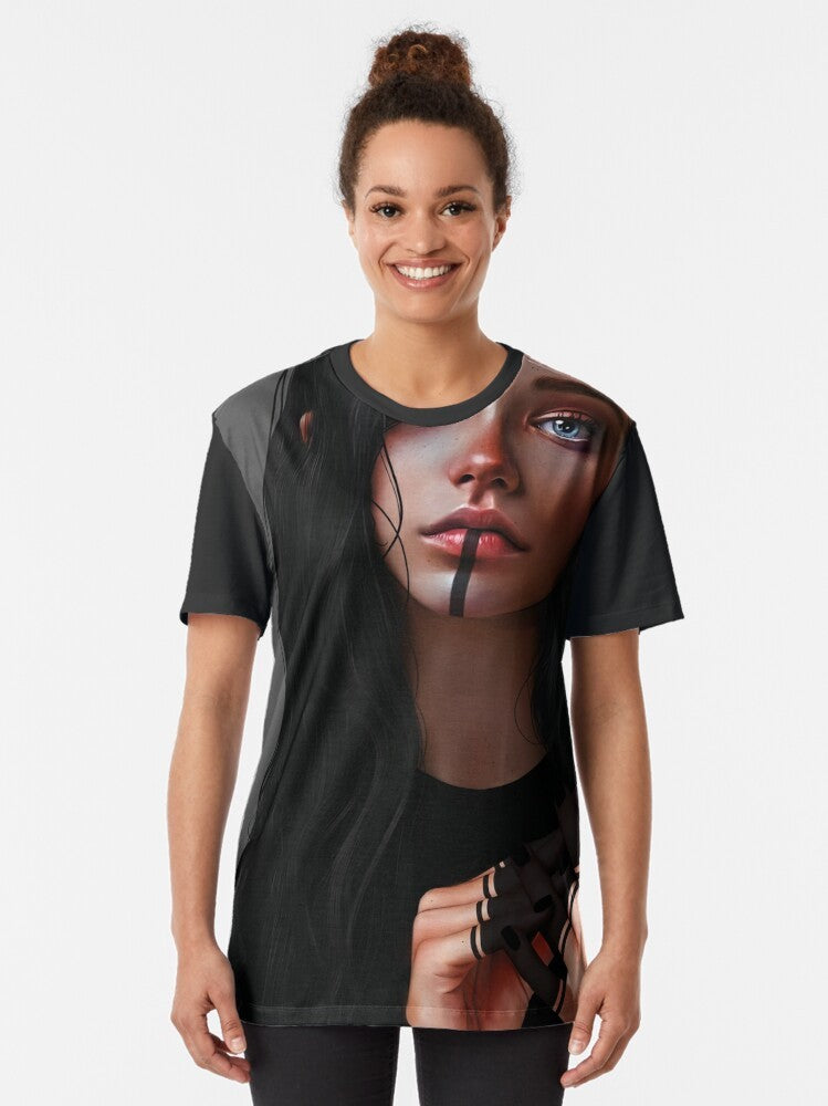 Eon Graphic T-Shirt for Women, Colorful Fantasy Fashion Tee - Women