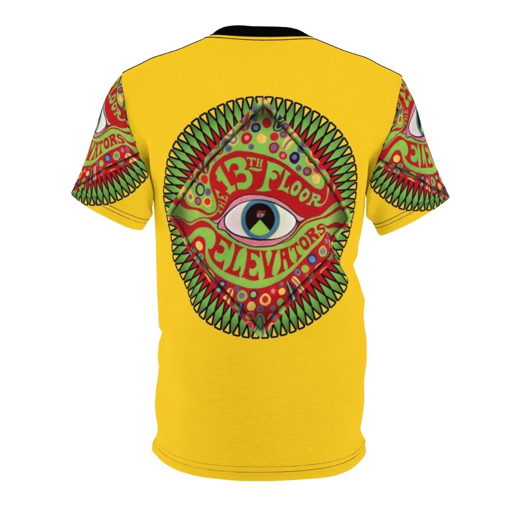 Vintage-style t-shirt featuring 13th Floor Elevators and Roky Erickson inspired psychedelic rock design - Back