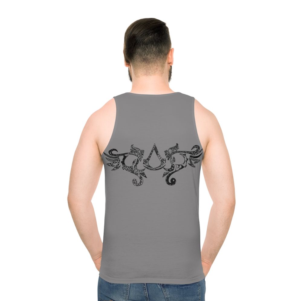 Unisex Assassin's Creed Tribal Pattern Tank Top - men back