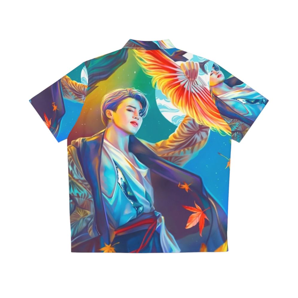 Jimin Inspired Idol Hawaiian Shirt - Back