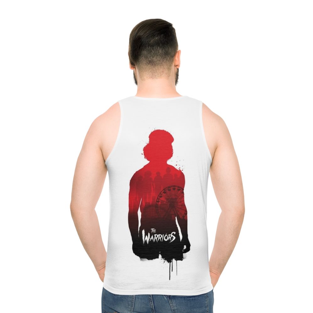 "The Warriors" 80s movie cult classic unisex tank top - men back