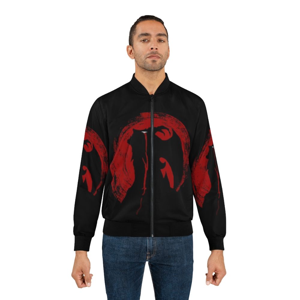 Devilman Crybaby Bomber Jacket with Crying Baby Design - Lifestyle