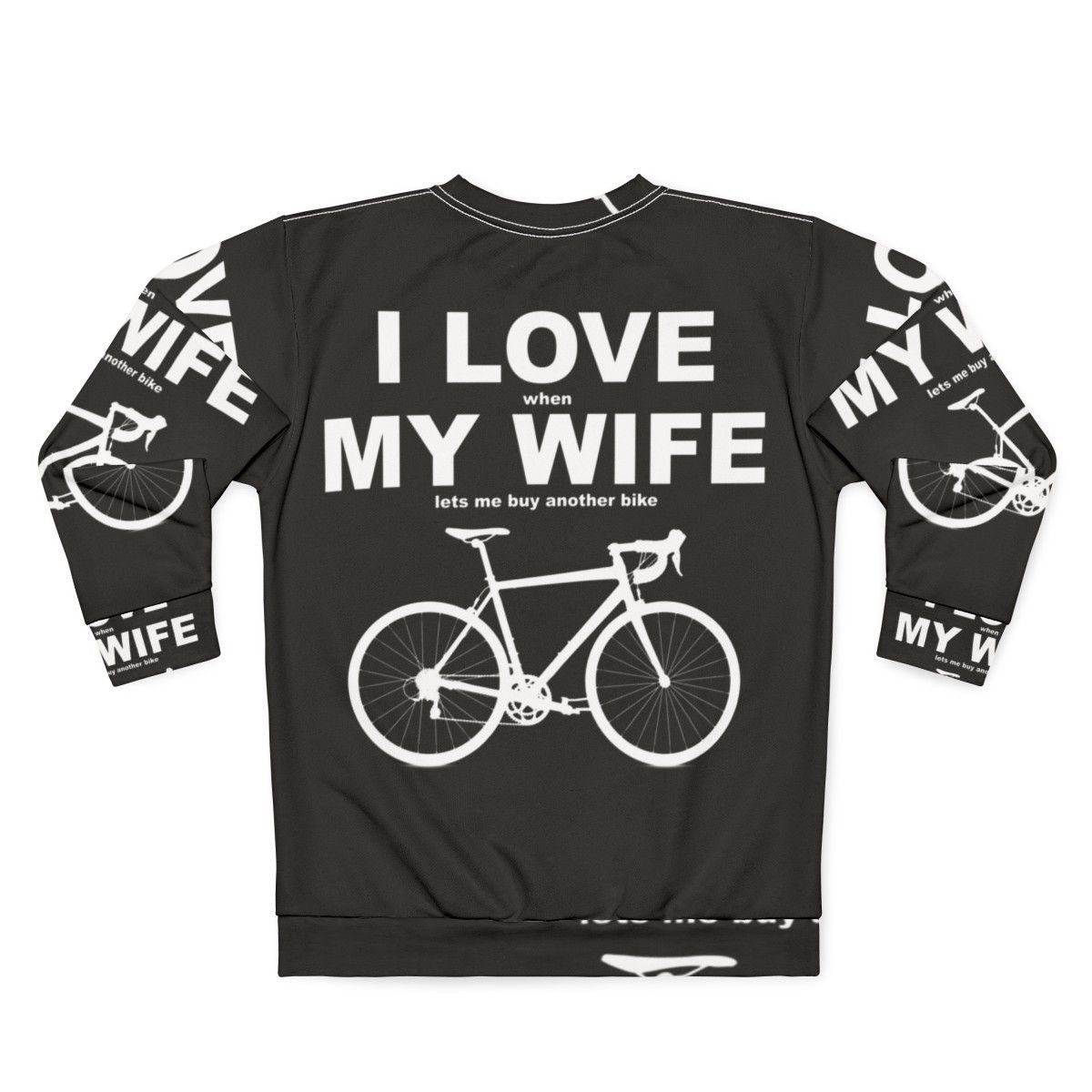 I Love My Wife Sweatshirt - Funny Couple Gift for Husband or Wife - Back