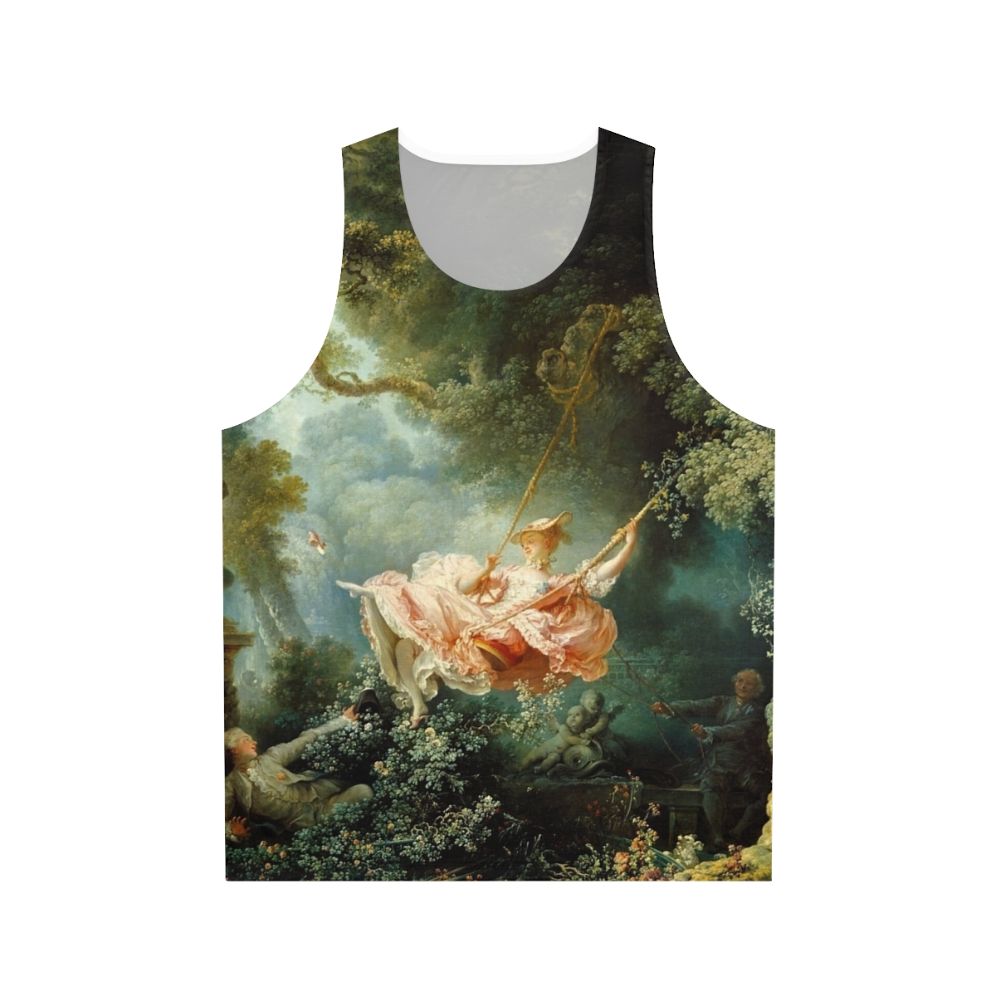 Unisex tank top featuring The Swing painting by Jean Honore Fragonard