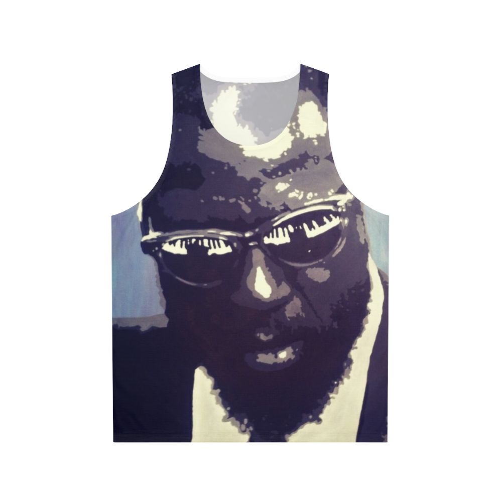 Thelonious Monk Unisex Tank Top with Piano Keys Design