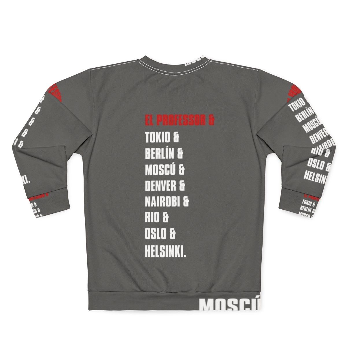 Money Heist La Casa De Papel Sweatshirt - Back