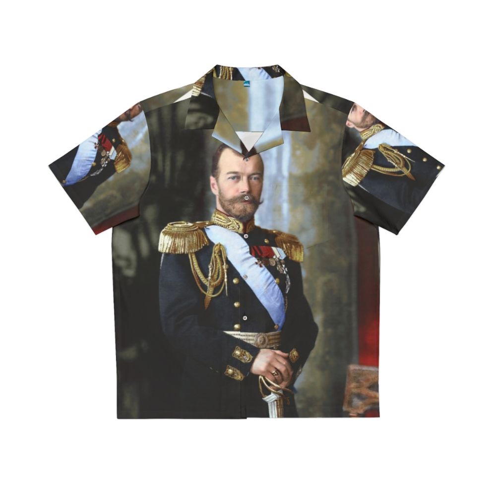 Tsar Nicholas II of Russia Hawaiian Shirt with Historical Portrait