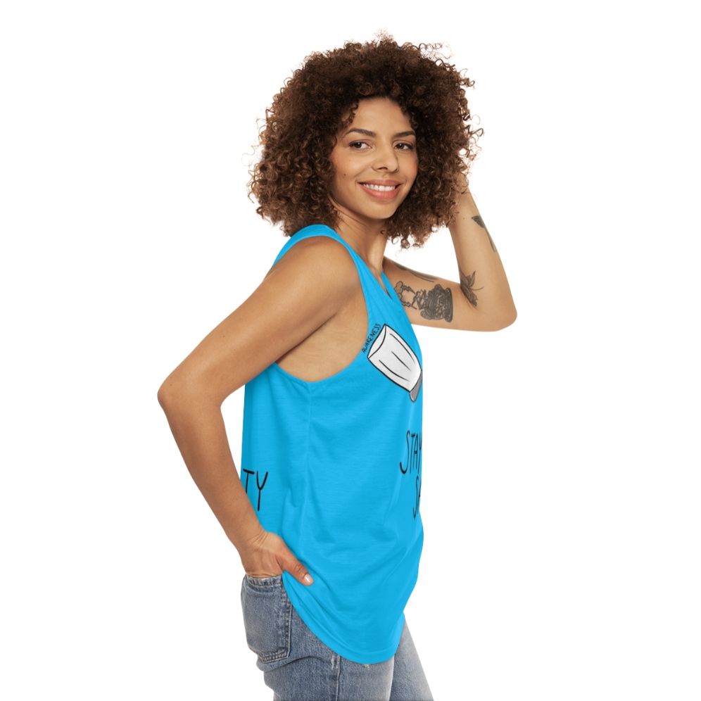 Postural Orthostatic Tachycardia Syndrome (POTS) Awareness Unisex Tank Top - women side