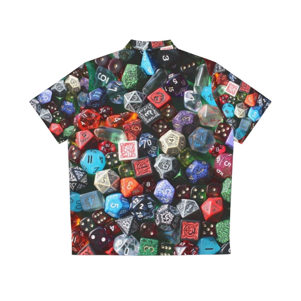 Dice Hawaiian Shirt for Tabletop Gaming Enthusiasts - Back