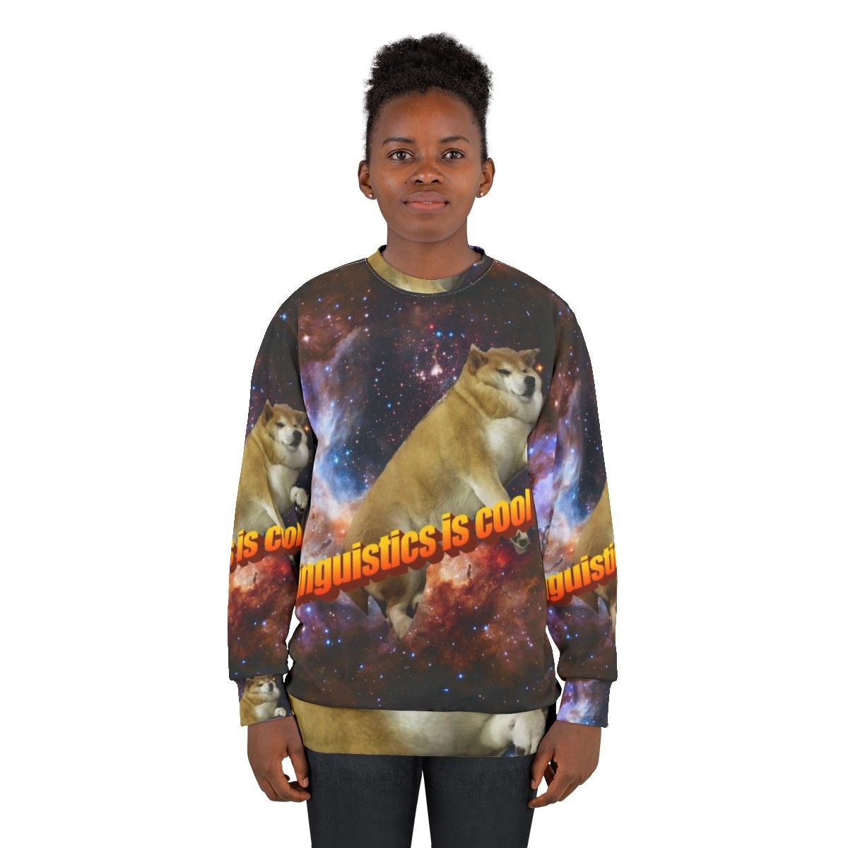 Linguistics Doggo Aesthetic Shiba Inu Sweatshirt - women