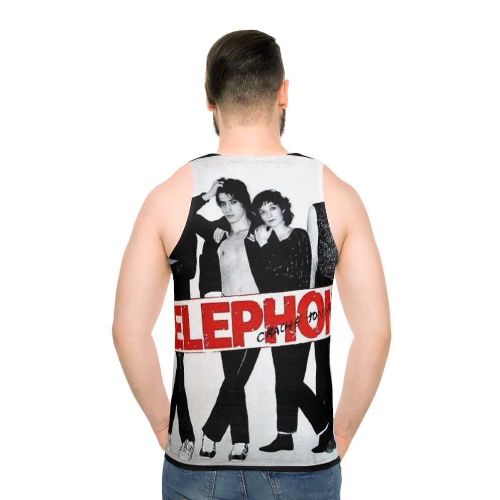 Telephone France Rock Band Unisex Tank Top - men back