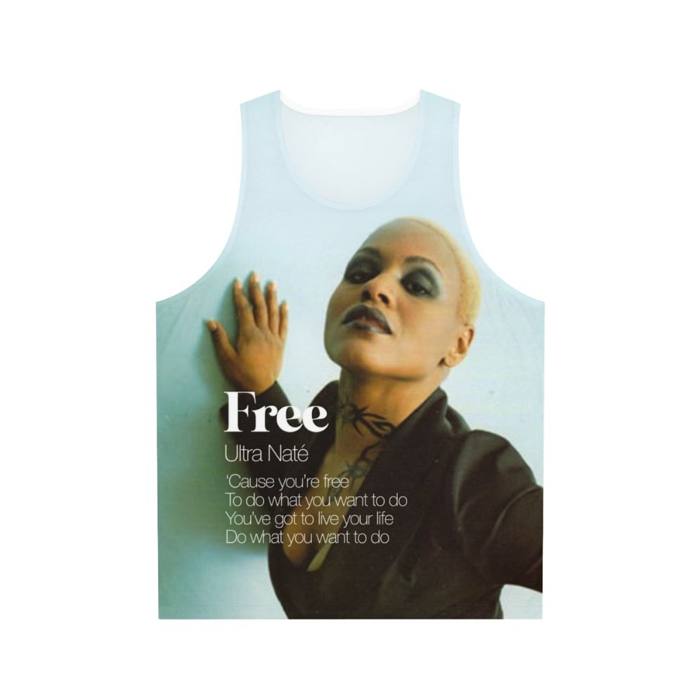 Unisex house music-inspired colorful tank top