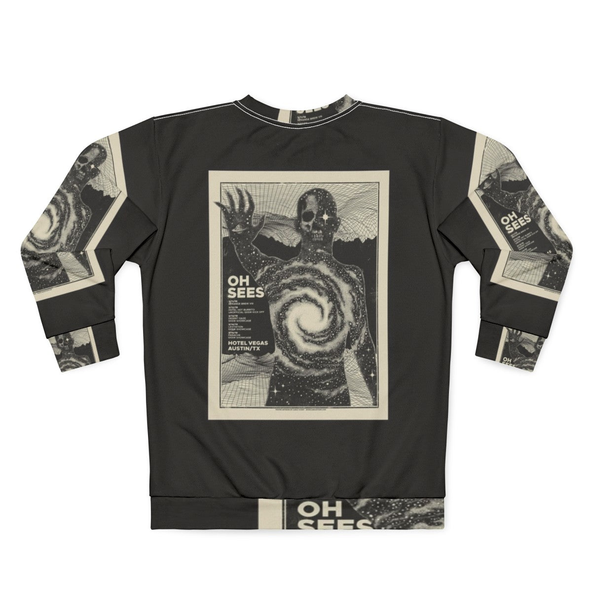 Thee Oh Sees psychedelic rock band sweatshirt - Back