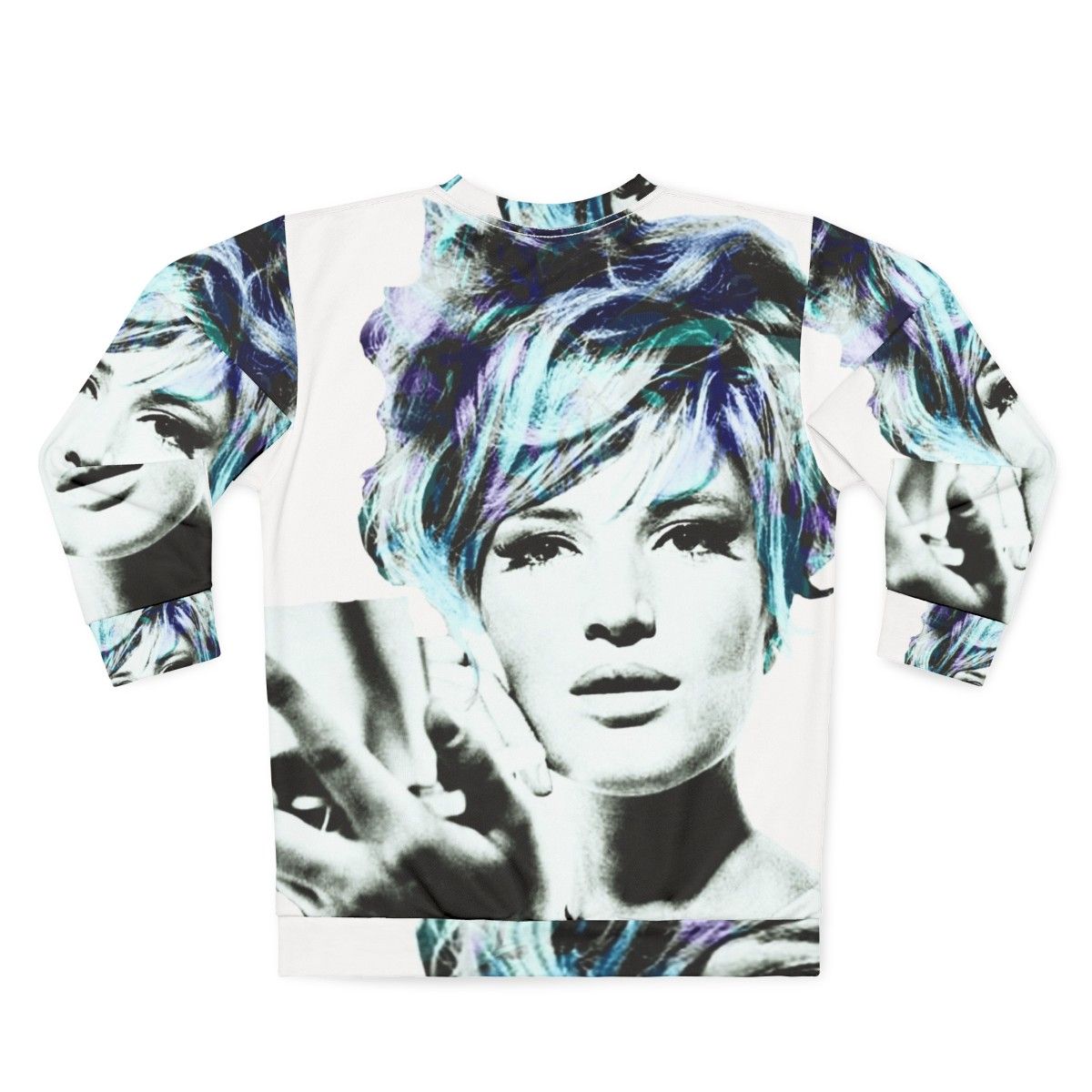 Monica Vitti Italian Cinema Pop Art Graphic Sweatshirt - Back