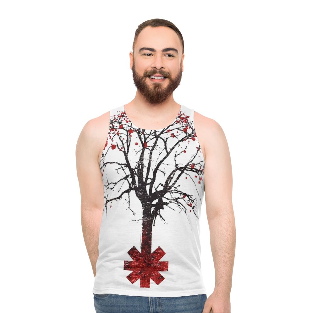 Unisex tank top featuring the Red Hot Chili Peppers logo - men