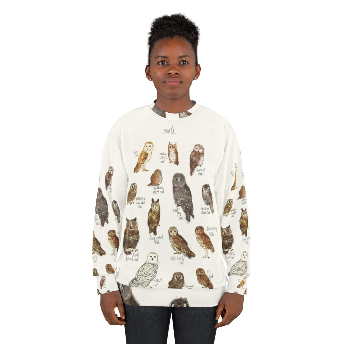 Owls Graphic Sweatshirt - women