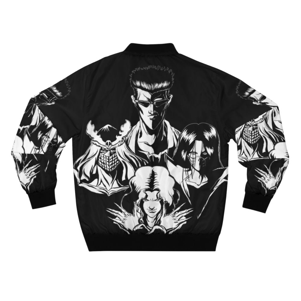 A bomber jacket featuring the Toguro brothers from the anime series Yu Yu Hakusho. - Back