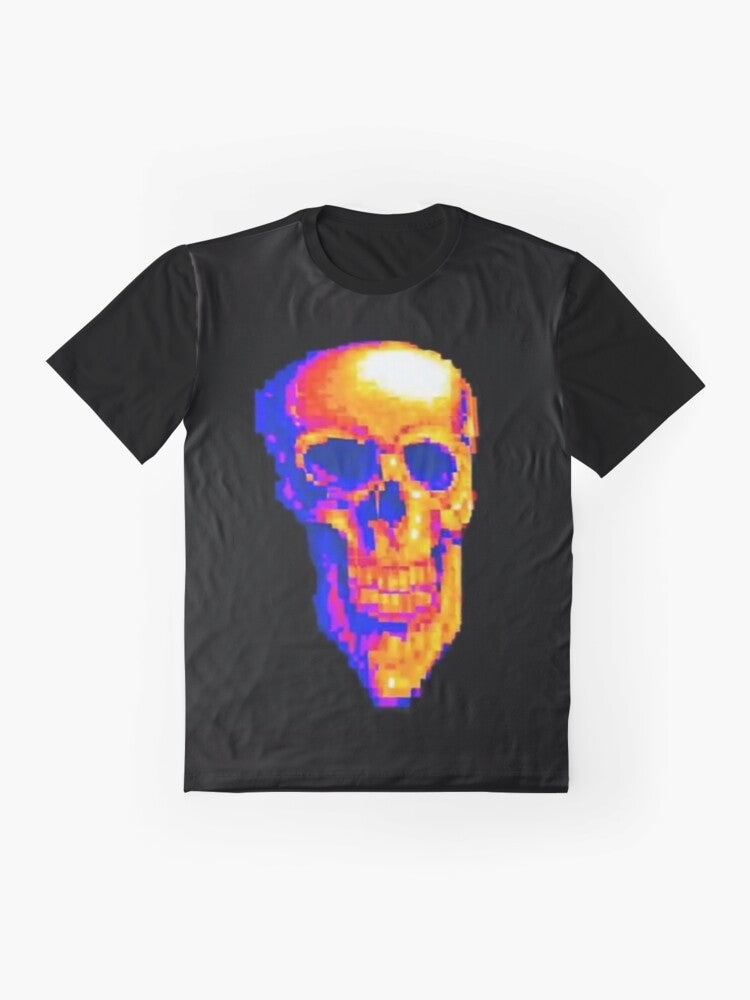 Sam Hyde Million Dollar Extreme World Peace Skull Graphic T-Shirt - Flat lay