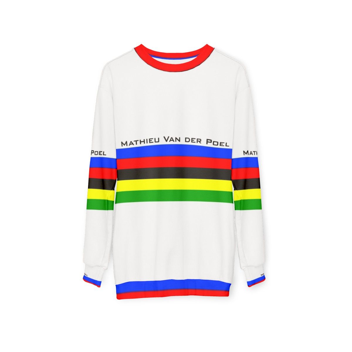 Mathieu Van Der Poel Cycling Champion Sweatshirt - hanging