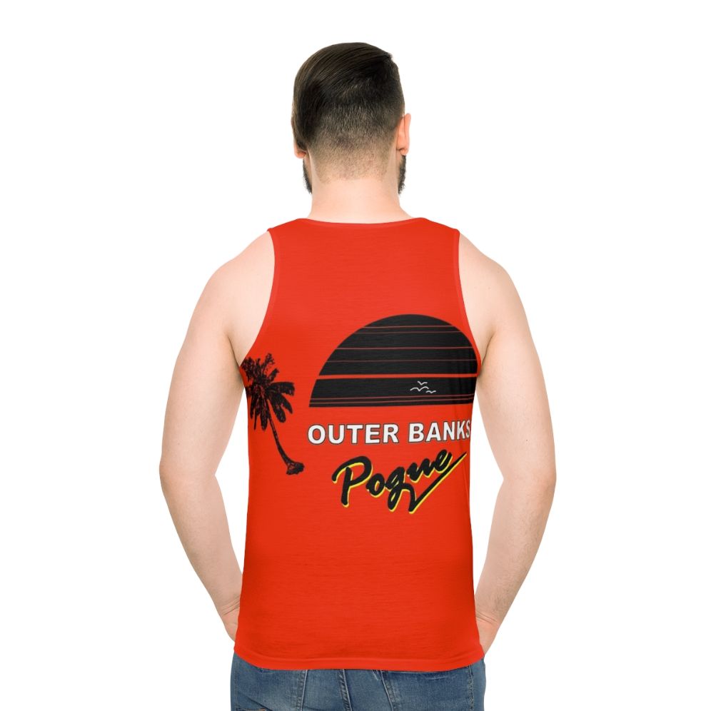 Outer Banks Pogues Unisex Beach Tank Top - men back