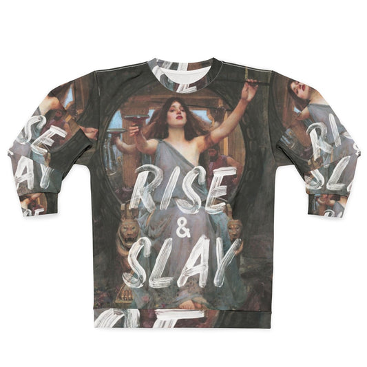 Rise and Slay Motivational Sweatshirt for Women