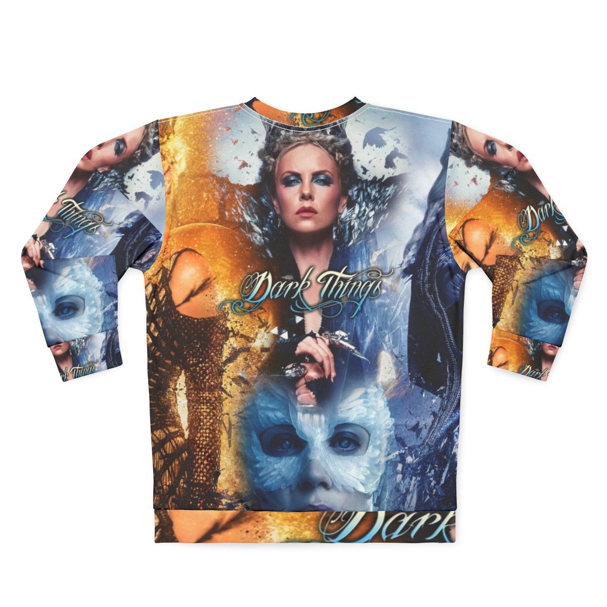 Evil Queen Ice Queen Fantasy Art Sweatshirt - Back