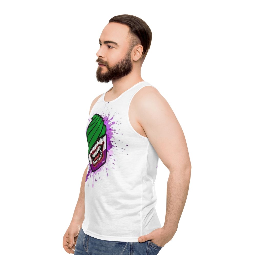 Villain Cupcake Unisex Tank Top - men side