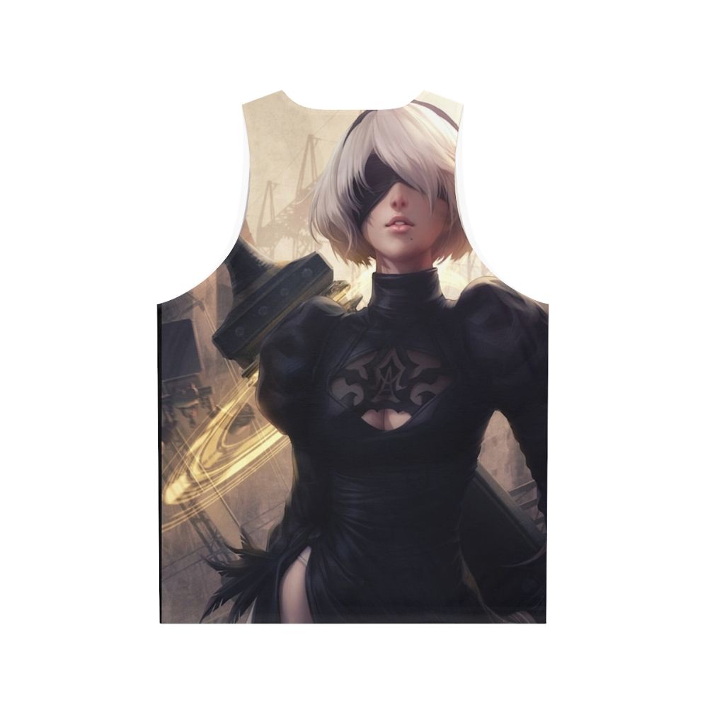 Nier Automata 2B Unisex Tank Top - Back