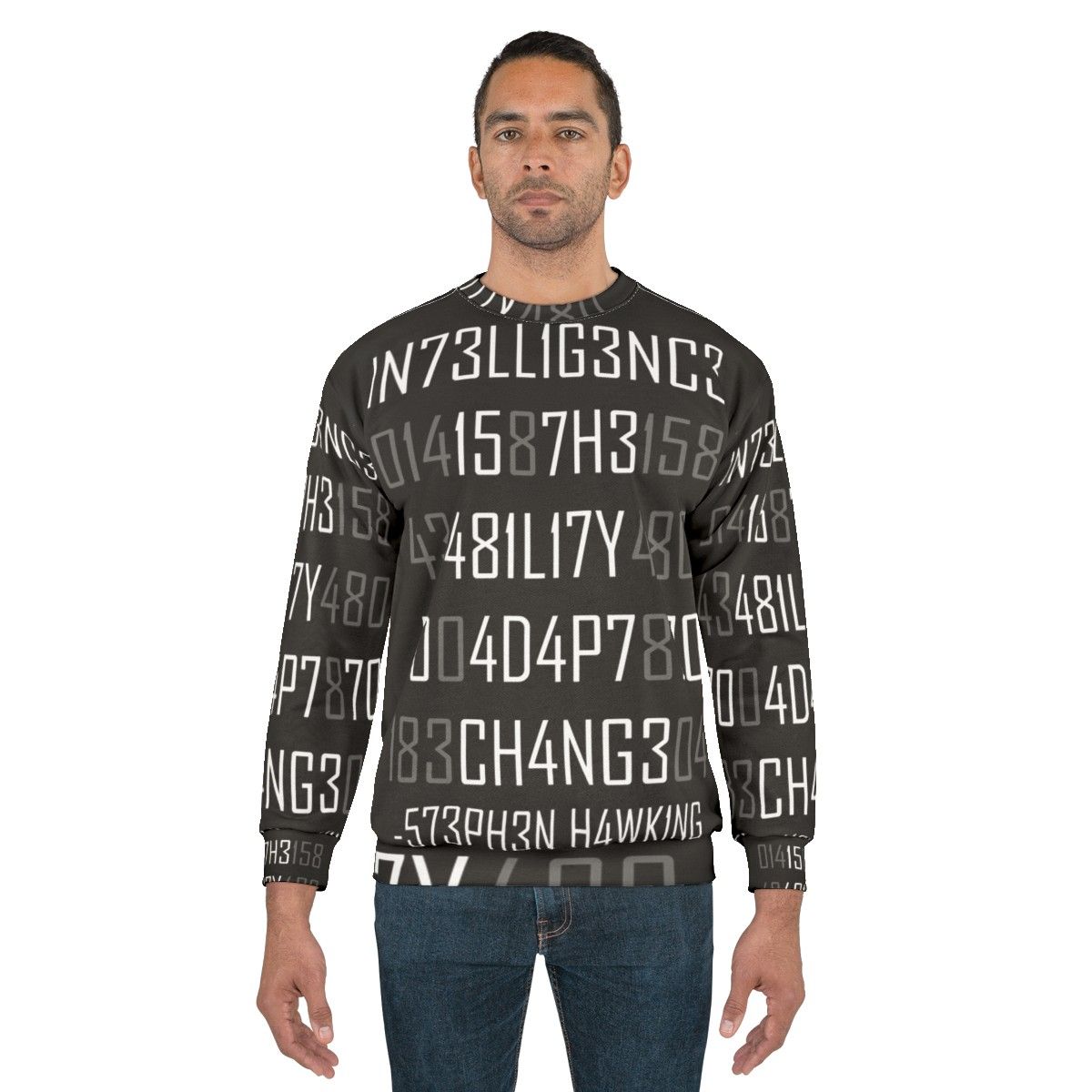 Encoded Adapt Or Die Sweatshirt for Science Enthusiasts - men