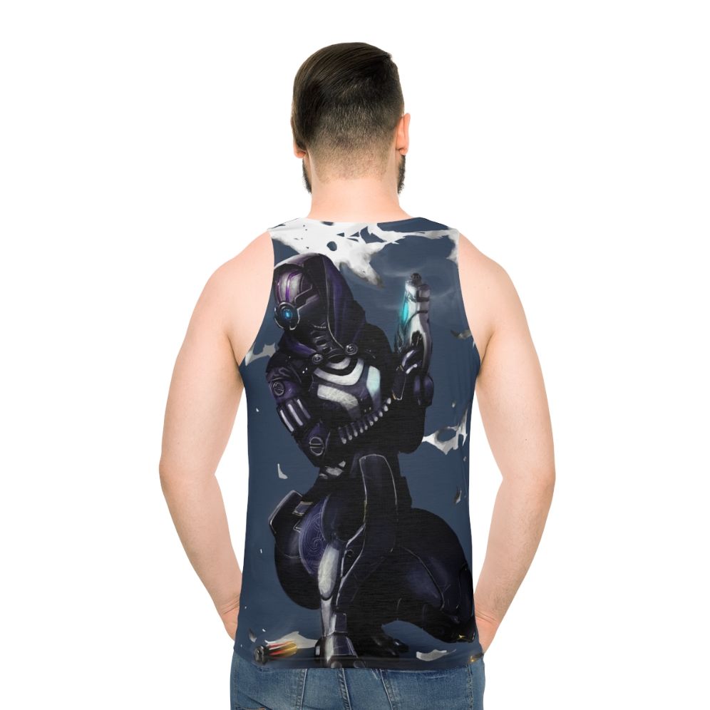 Mass Effect Tali Zorah Unisex Tank Top - men back