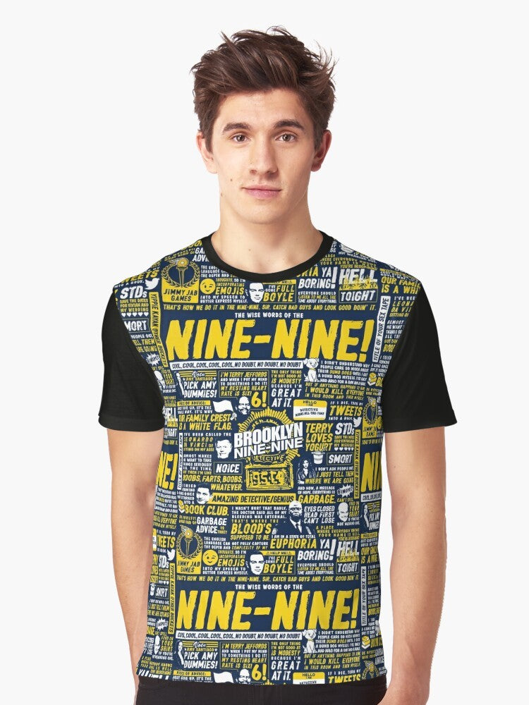 Brooklyn Nine-Nine Graphic T-Shirt featuring the wise words and characters from the popular TV show - Men