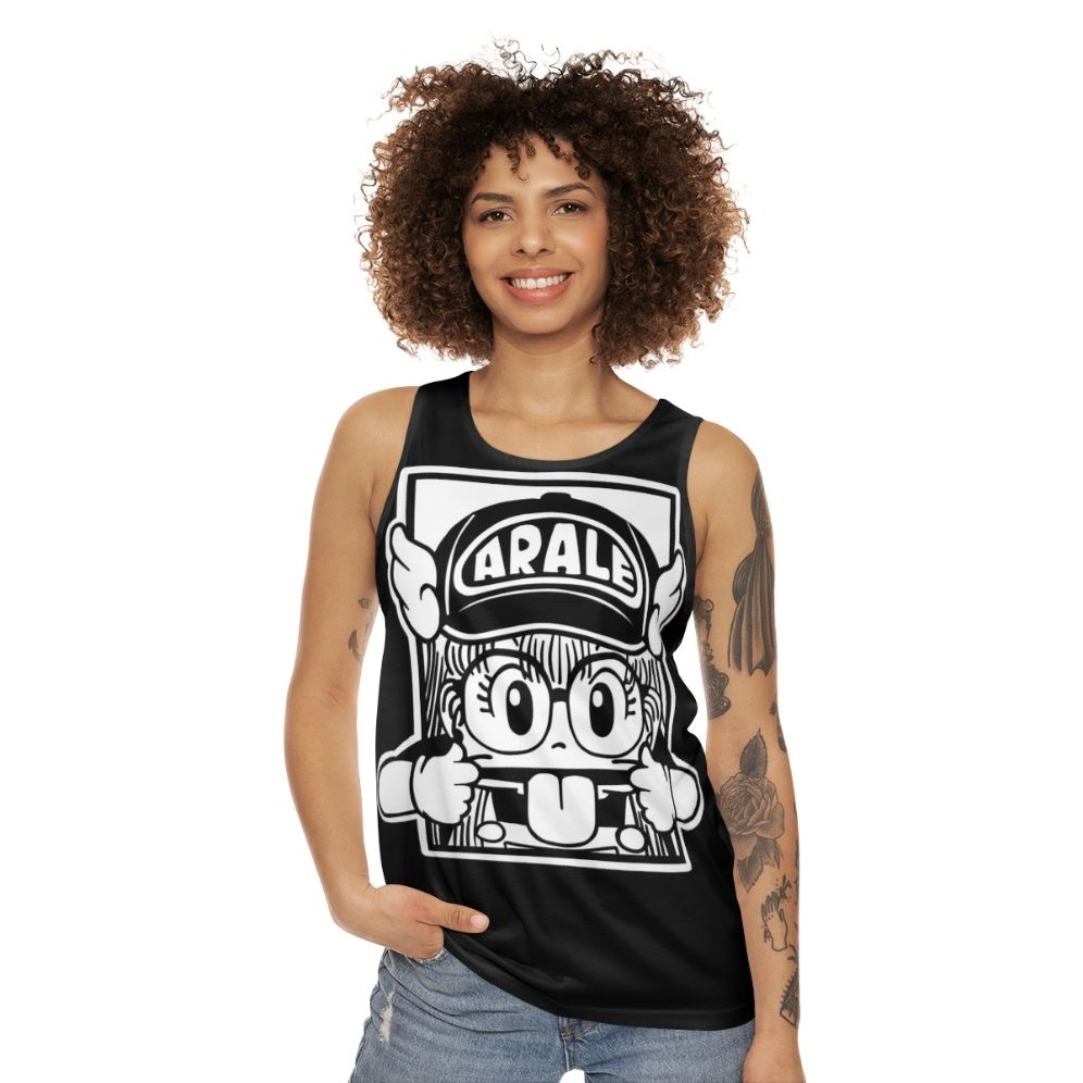 Arale anime-inspired unisex tank top - women