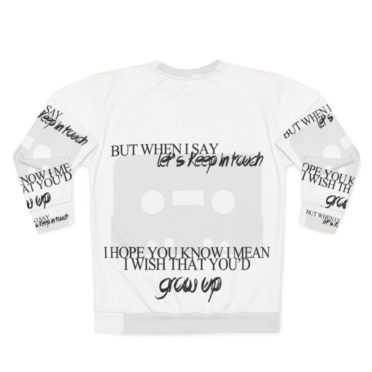 "Let's Keep in Touch" Brand New Band Sweatshirt - Back