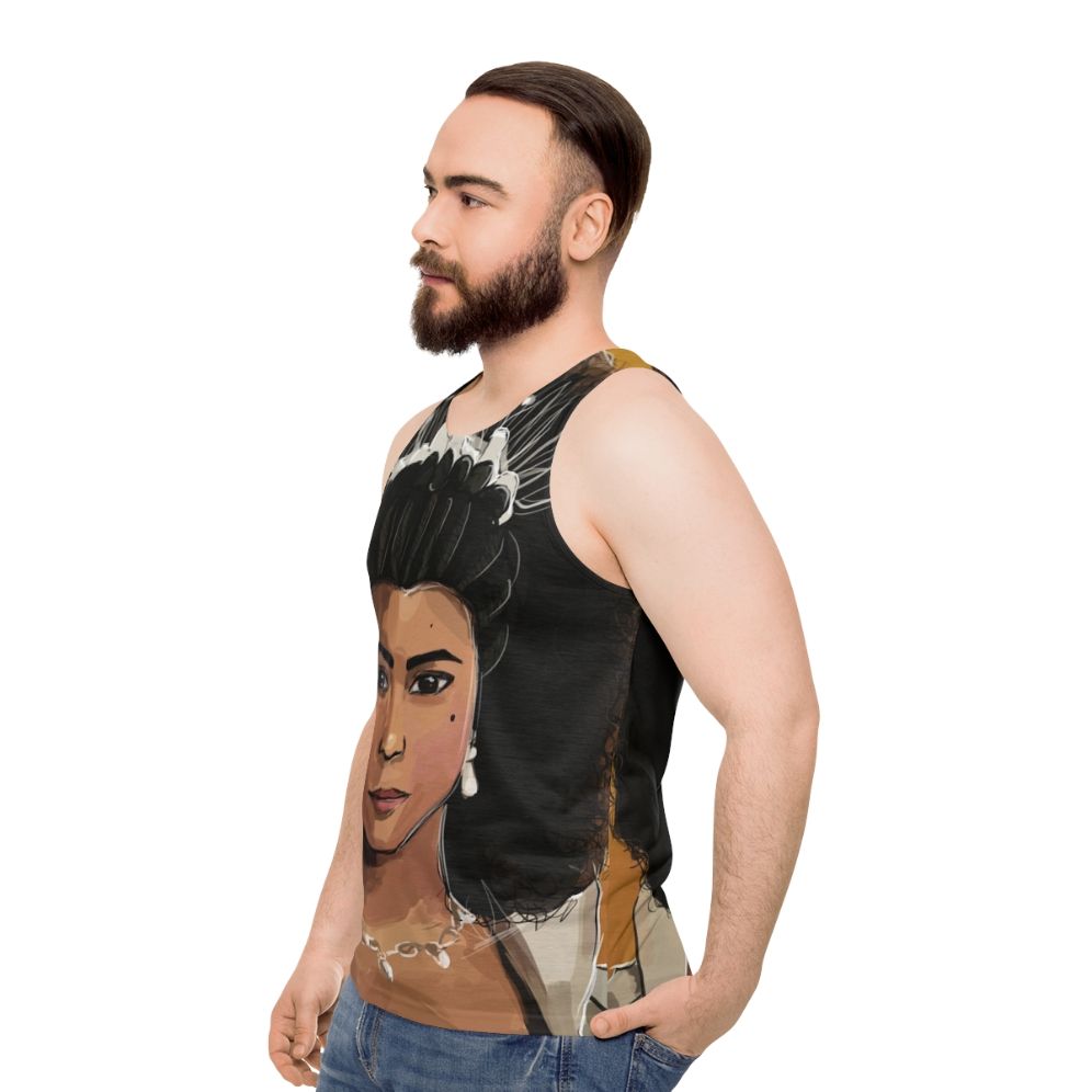 Queen Charlotte Bridgerton Unisex Tank Top - men side