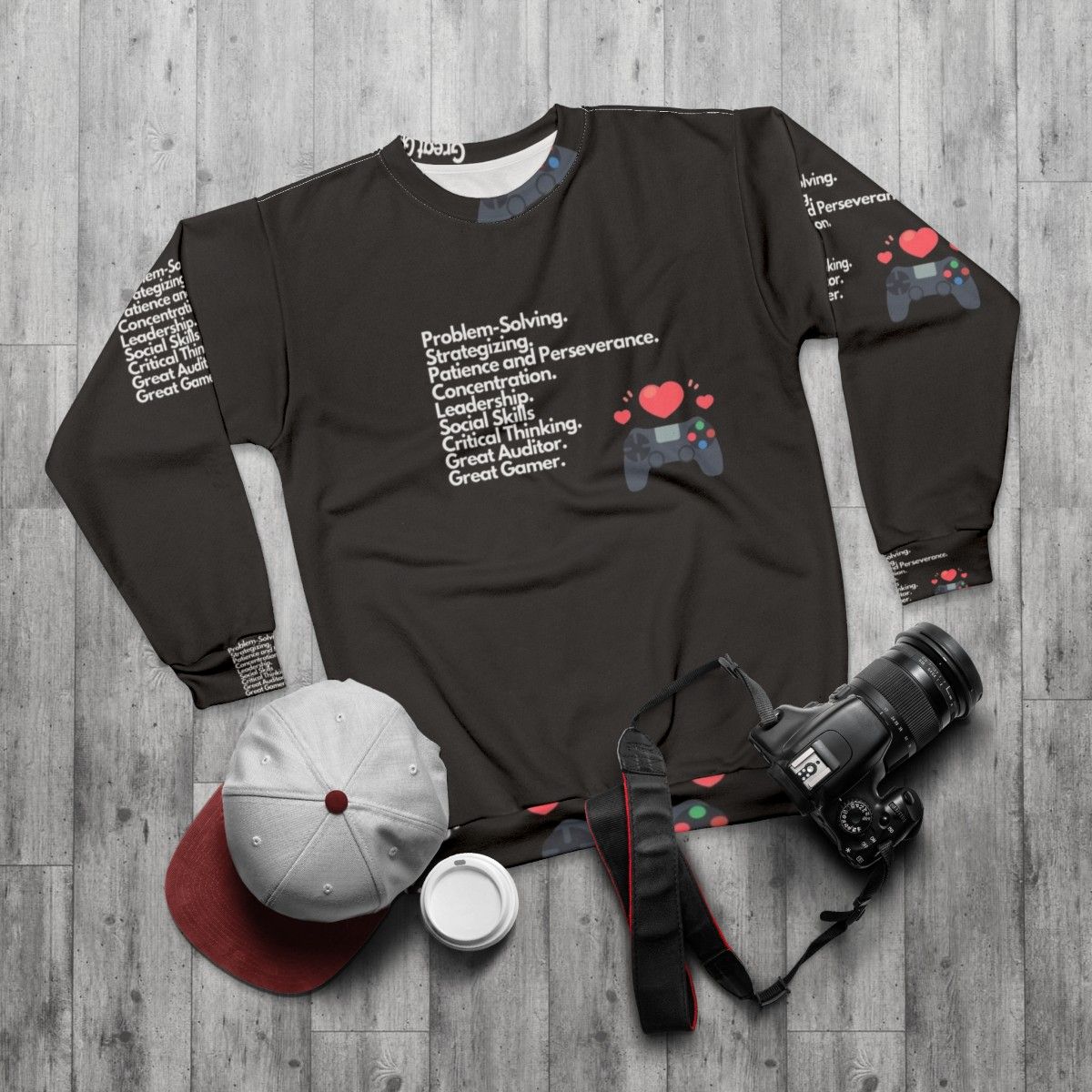 Auditing, Accounting, and Gaming Skills Sweatshirt - flat lay