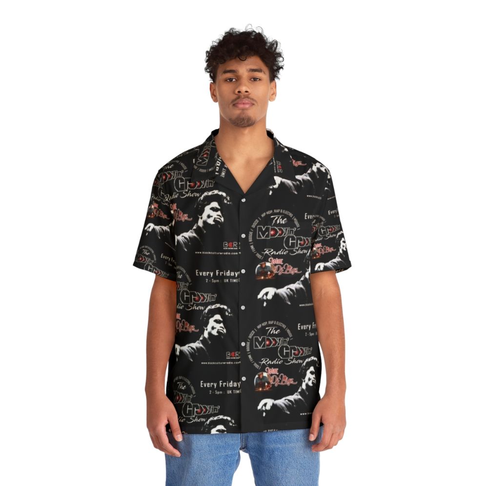 Vintage Hawaiian shirt featuring soul and funk music from The Moovin Groovin Radio Show - People Front