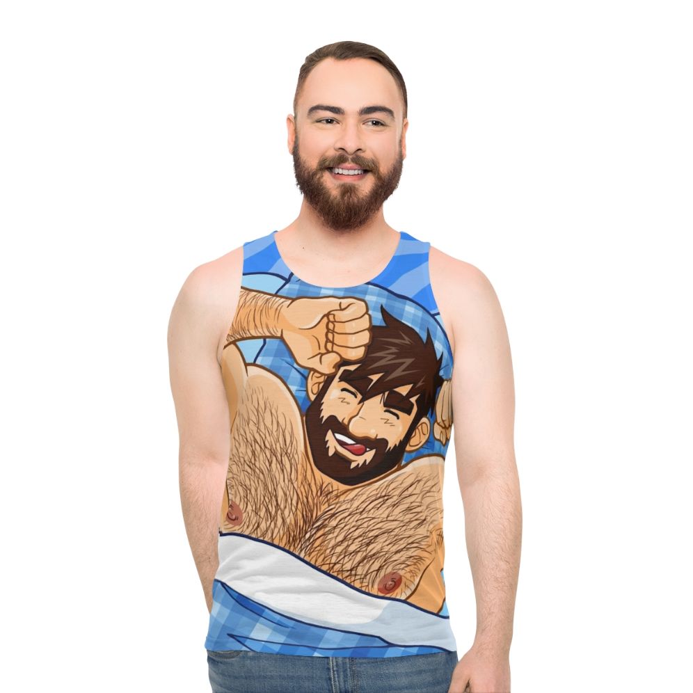 Adam Likes Bedtime Unisex Tank Top for Gay Bears - men