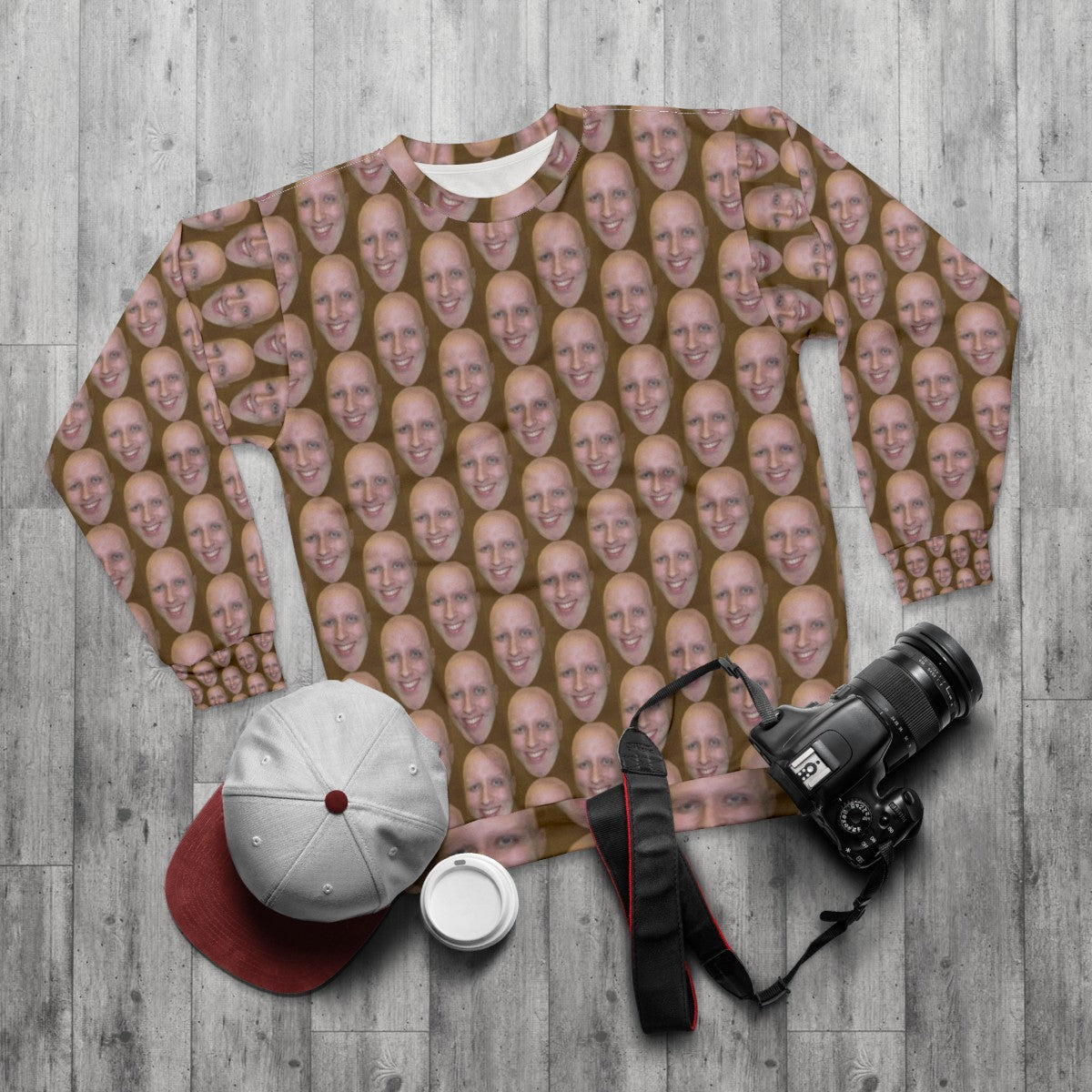 Nostalgia Critic inspired sweatshirt - flat lay