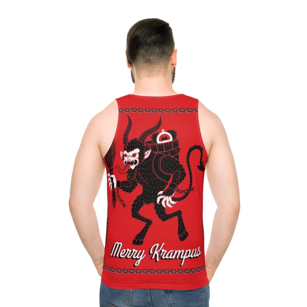 Merry Krampus unisex tank top - men back