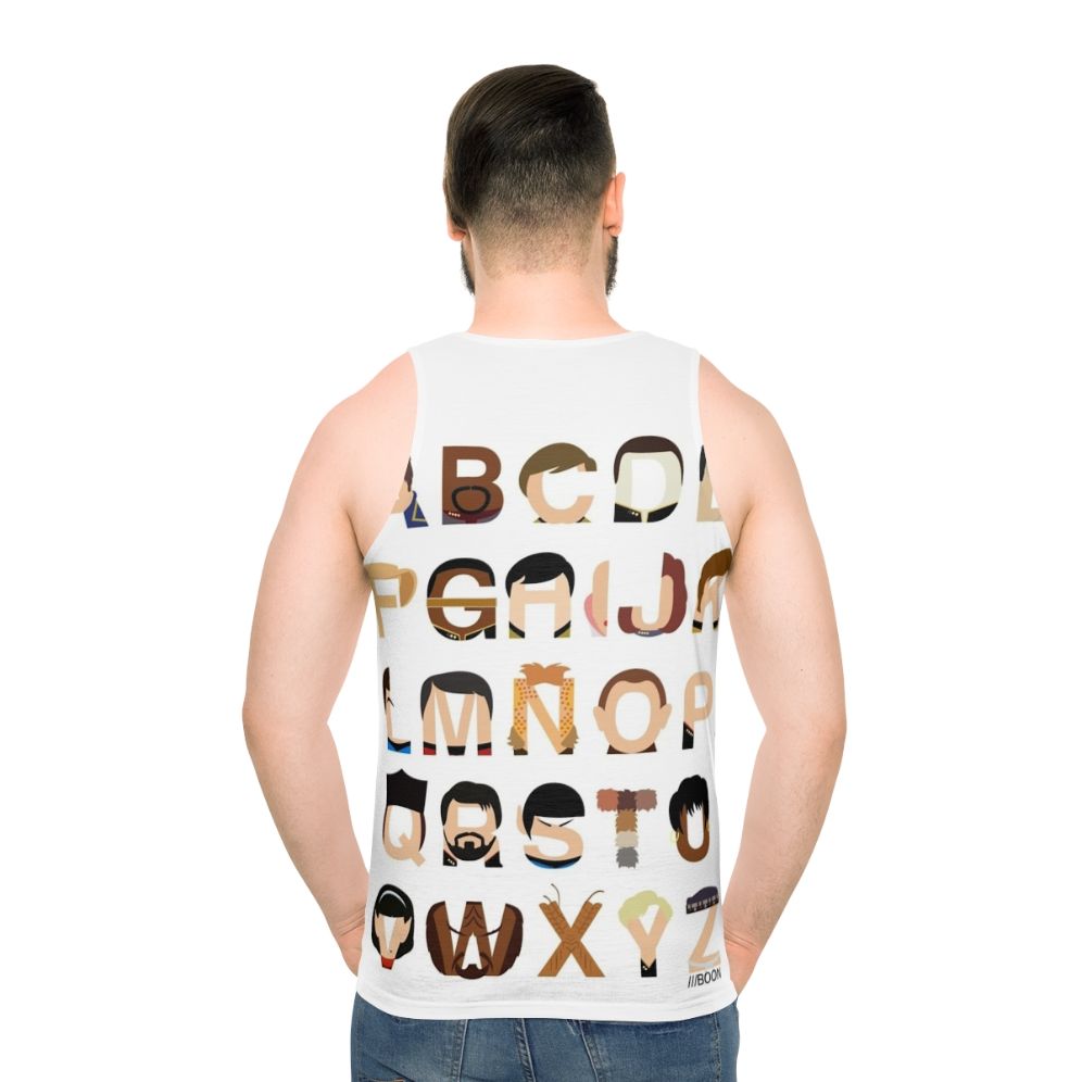 Star Trek Alphabet Unisex Tank Top - men back