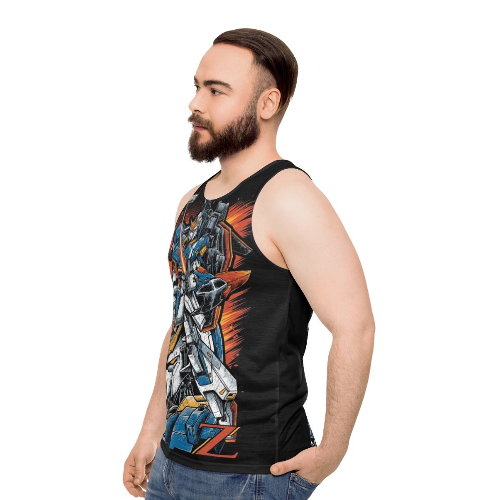 Gundam Anime Mecha Unisex Tank Top - men side