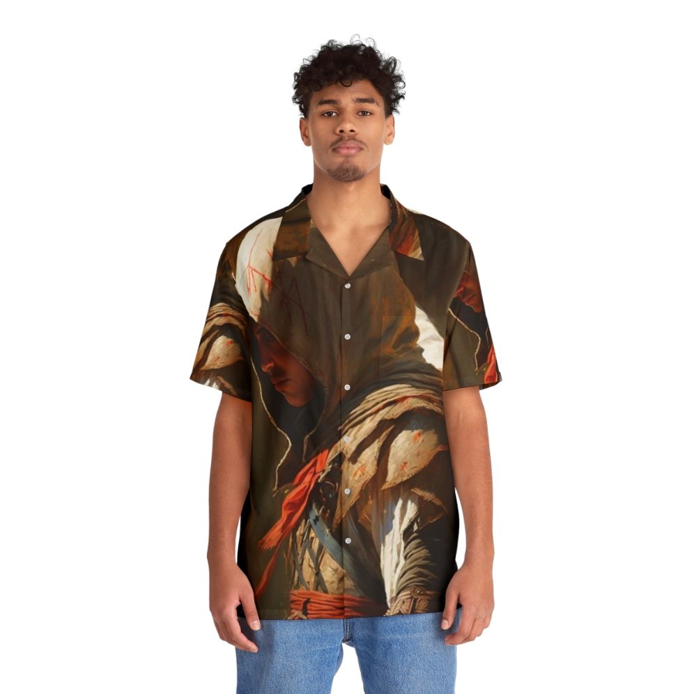 Assassin's Creed Painting Hawaiian Shirt 2 - Video Game Art Tropical Shirt - Lifestyle