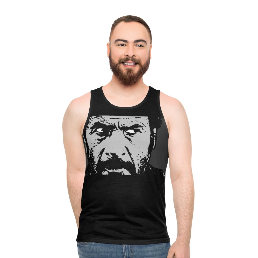 Tuco Unisex Tank Top featuring Clint Eastwood's iconic character from Sergio Leone's Spaghetti Western films - men