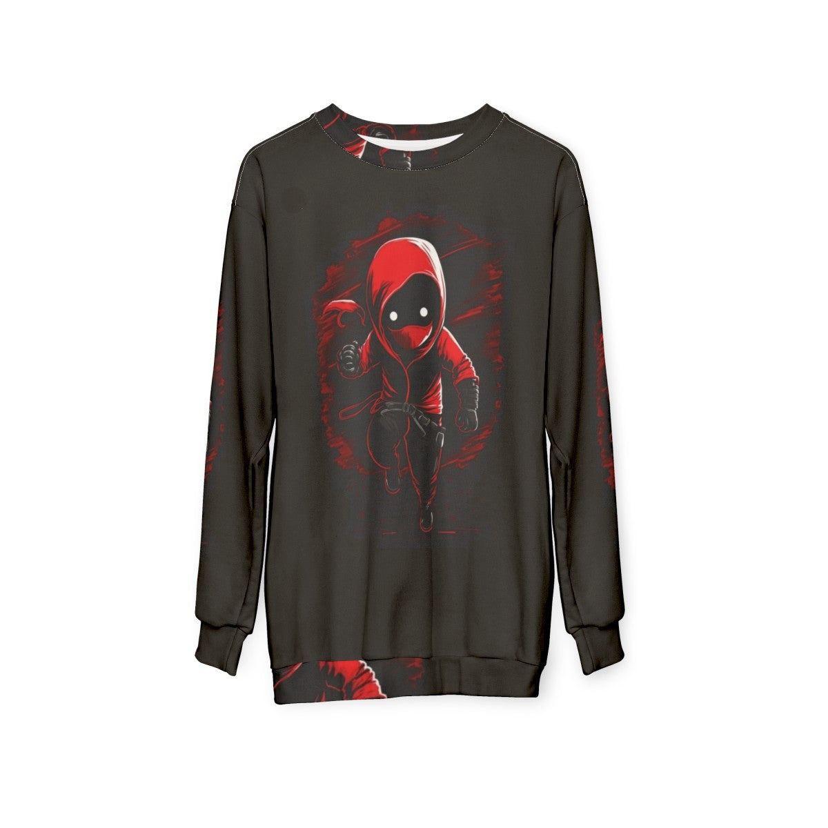 Squid Game Soldier Sweatshirt with Player 456 Character - hanging