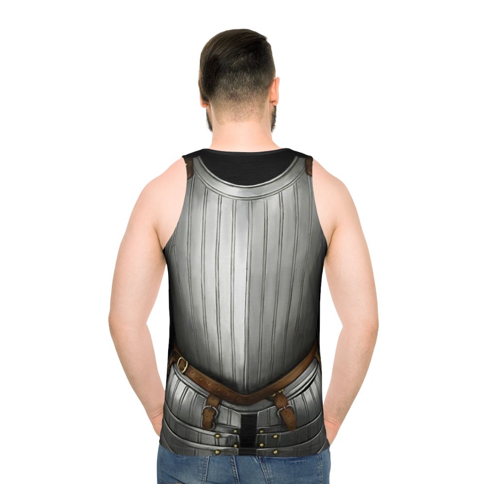 17th Century Cuirass Inspired Unisex Tank Top - men back