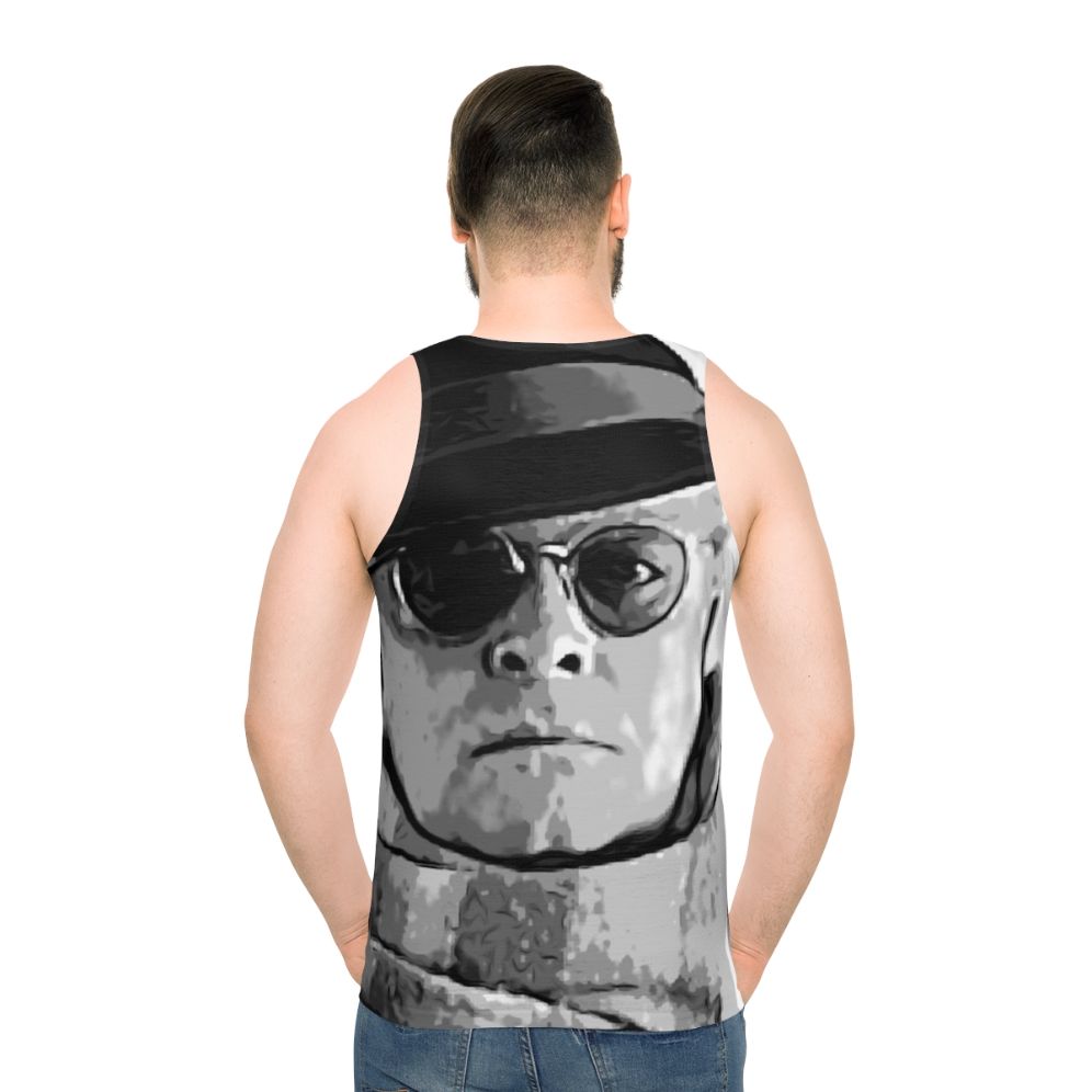 Truman Capote Unisex Tank Top - men back