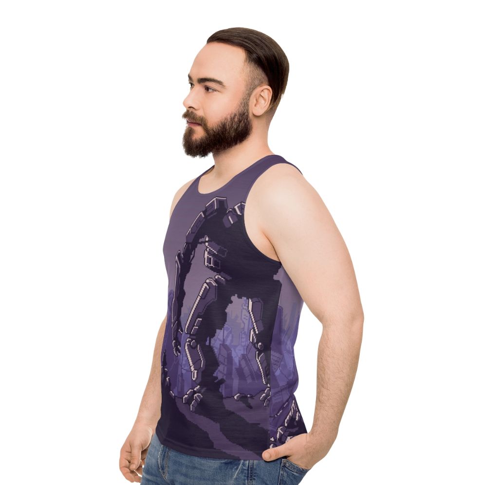 Mech Warrior Unisex Tank Top - men side