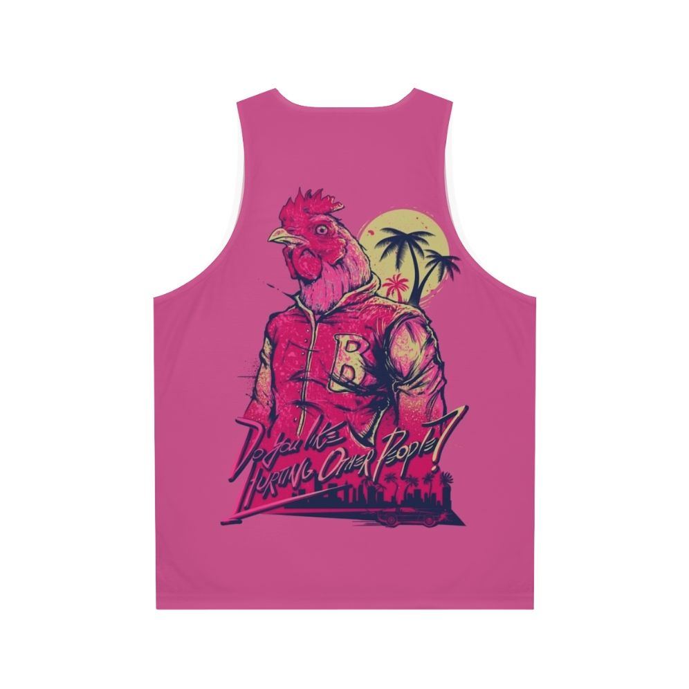 Hotline Miami Richard Unisex Tank Top - Back